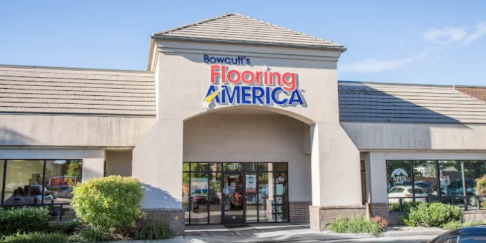 Bowcutt's Flooring America in Bluffdale, UT, flooring store building.